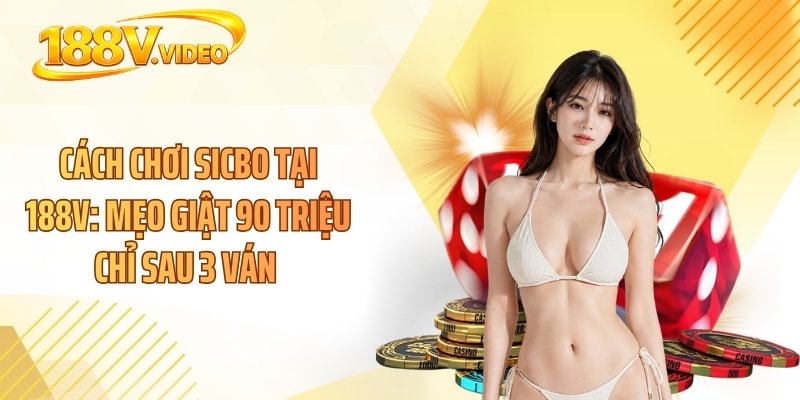 Cách Chơi Sicbo Tại 188V: Mẹo Giật 90 Triệu Chỉ Sau 3 Ván